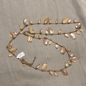 Lia Sophia long gold coloured necklace